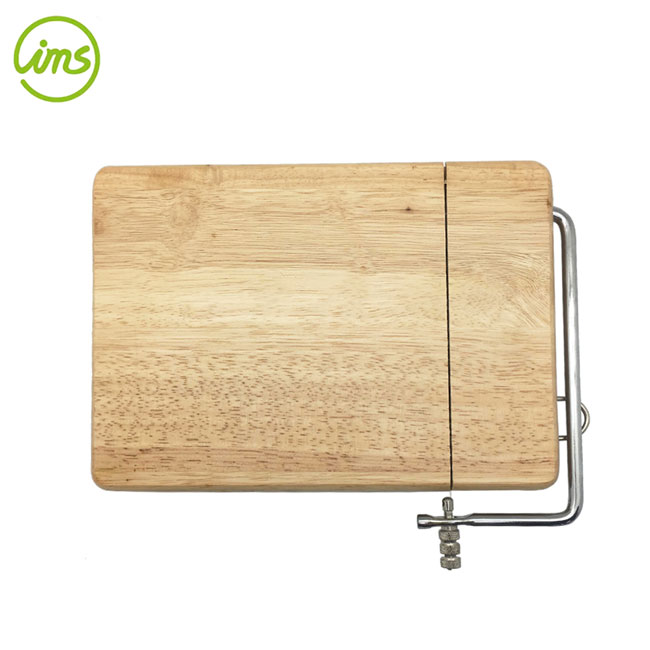 Bamboo Cheese Slicer Board With Stainless Steel Wire
